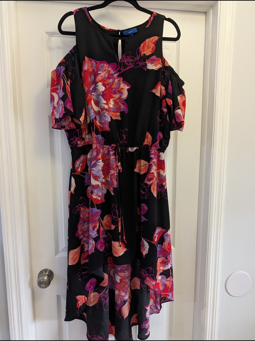 Apt. 9 Women's Floral Cold Shoulder High-Low Dress  XL